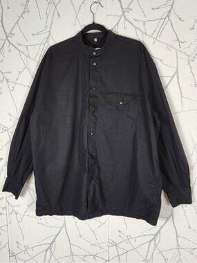 Mondo di Marco Italy 100% Cotton Band Collar Button Front Shirt